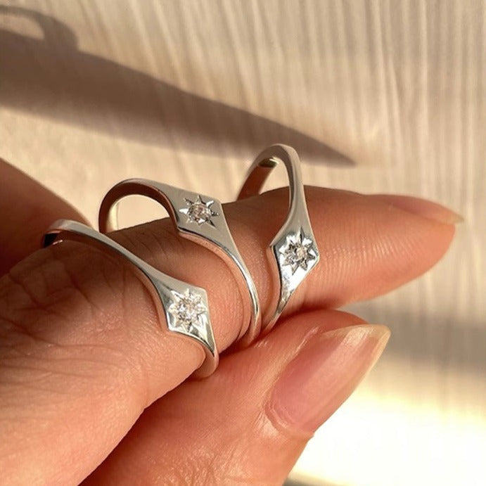 Sterling Silver Star Ring