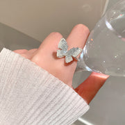 Ice Blue Butterfly Ring