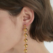 Metal Beaded Earrings