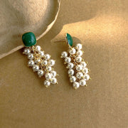 Vintage Pearl String Tassel Earrings