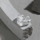 S925 Sterling Silver Minimalist Irregular Texture Adjustable Ring