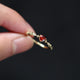Red Heart Zircon Ring — Romantic Statement Band | S925 Sterling Silver