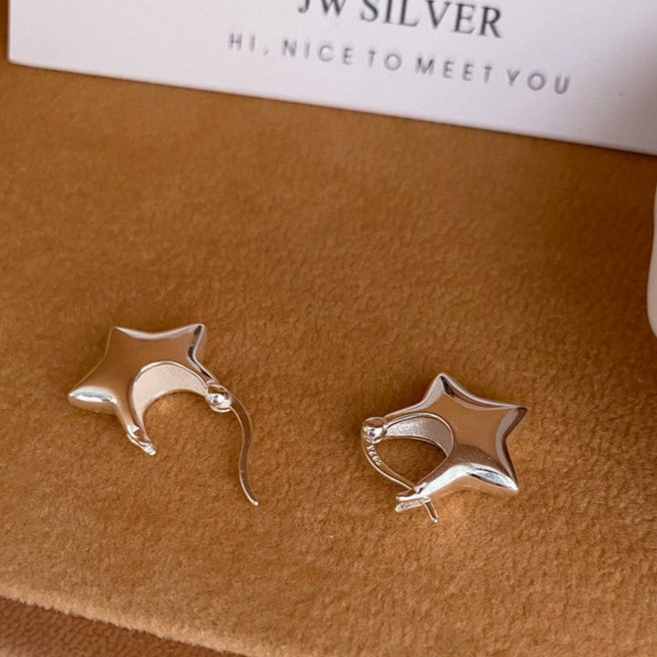 Sterling Silver Mini Star Earrings