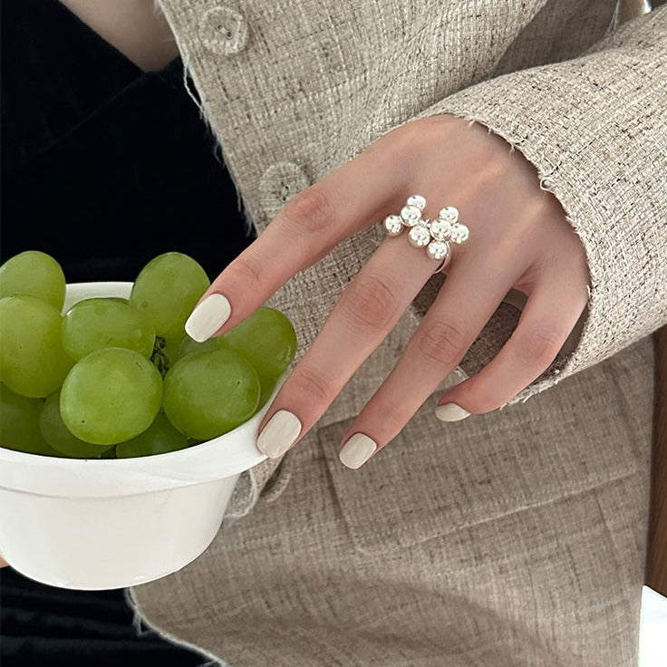 Sterling Silver Small Ball Ring