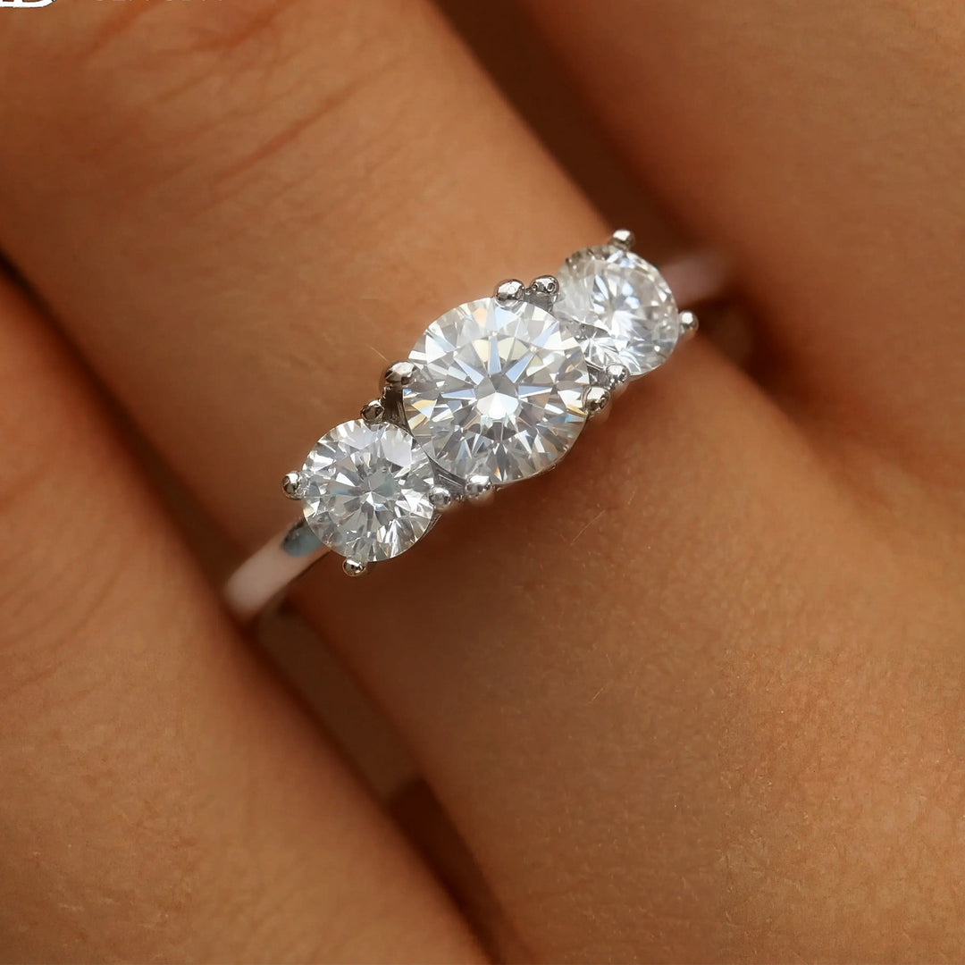 Trilogy Brilliance Moissanite Ring