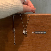 Spinning Snowflake Necklace