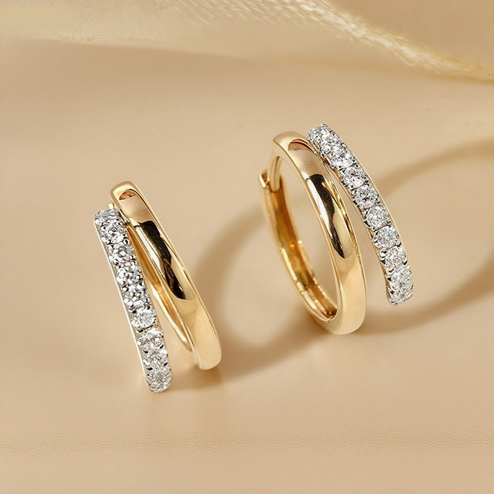 Eternal Sparkle Moissanite Huggie Earrings