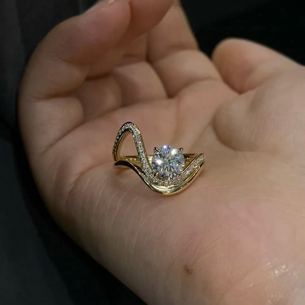 Curve Wave Ring