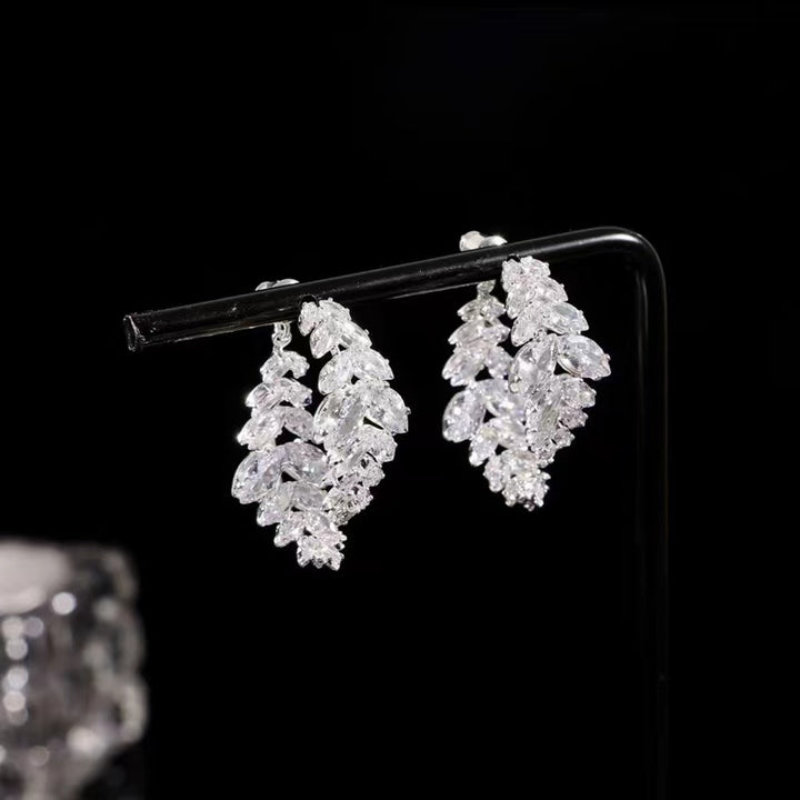 Wheat Fringe Leaf Earrings