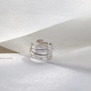 S925 Sterling Silver Multi Layer Winding Ring