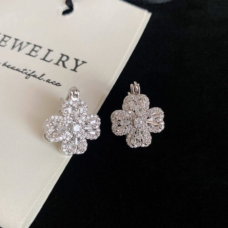 Four Leaf Flower Earrings