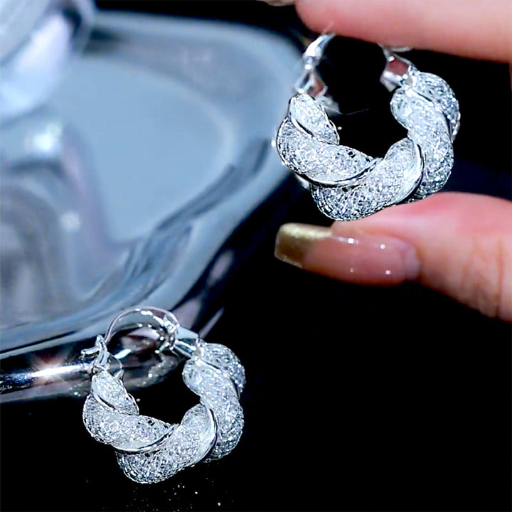 Mesh Hoop Earrings
