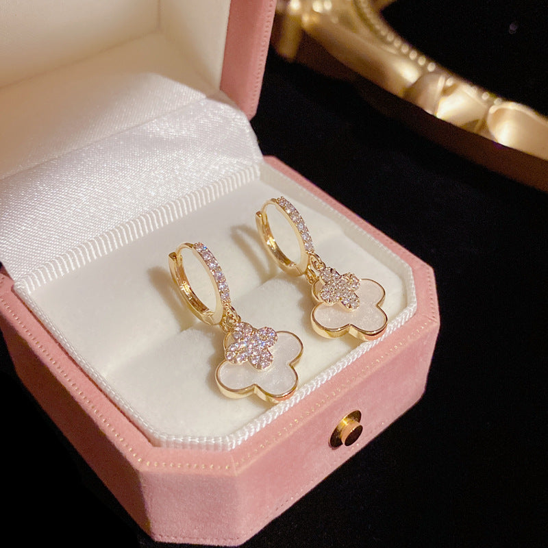 Four Leaf Flower Earrings