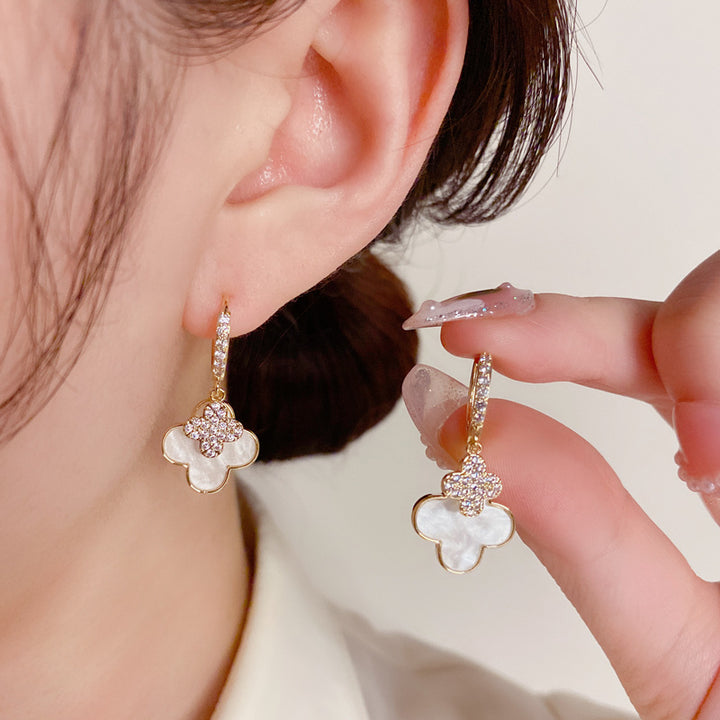 Four Leaf Flower Earrings