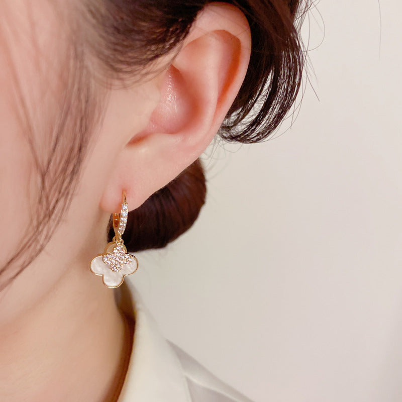 Four Leaf Flower Earrings