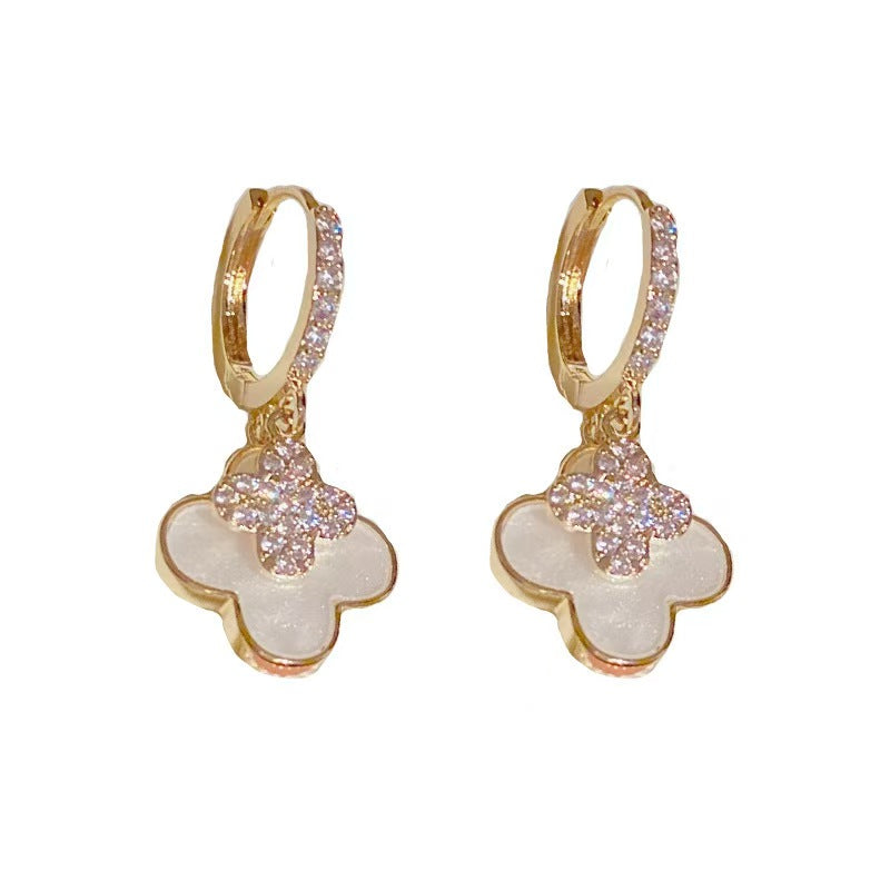 Four Leaf Flower Earrings