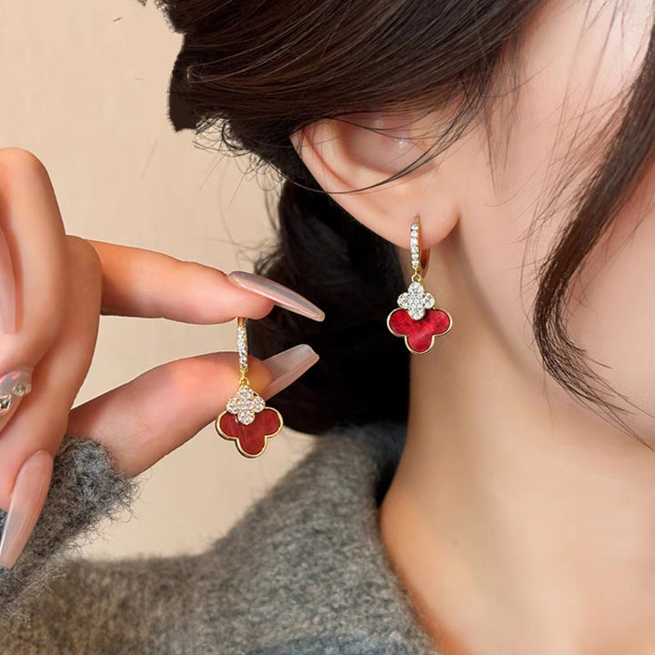 Four Leaf Flower Earrings