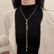 Long Twisted Snake Necklace