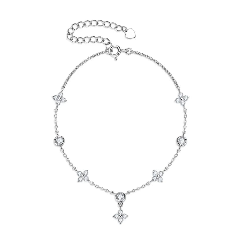 Clover Moissanite Bracelet