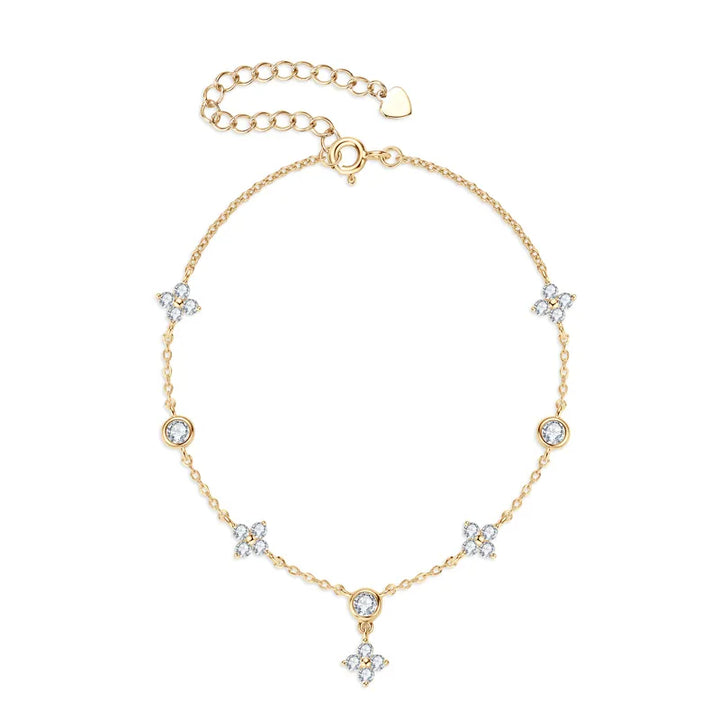 Clover Moissanite Bracelet
