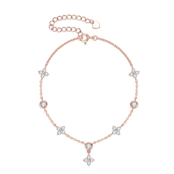Clover Moissanite Bracelet