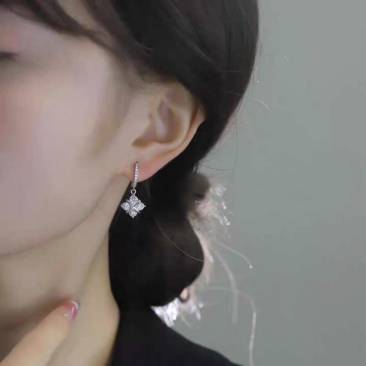 Classic Crossed Moissanite Earrings