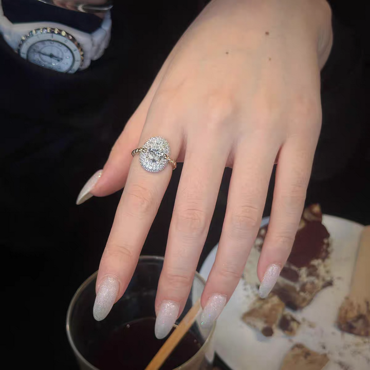 Sterling Silver Oval Ring
