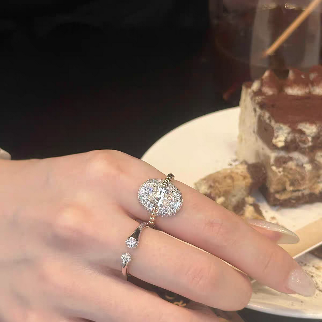 Sterling Silver Oval Ring