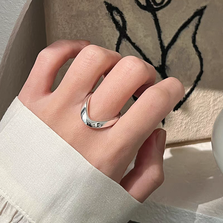 Sterling Silver Simple U Ring