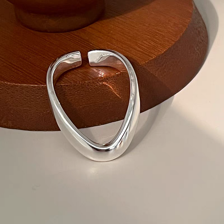 Sterling Silver Simple U Ring