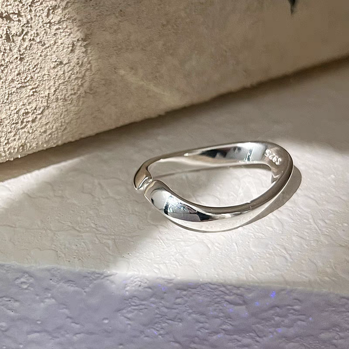 Sterling Silver Simple U Ring