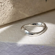 Sterling Silver Simple U Ring