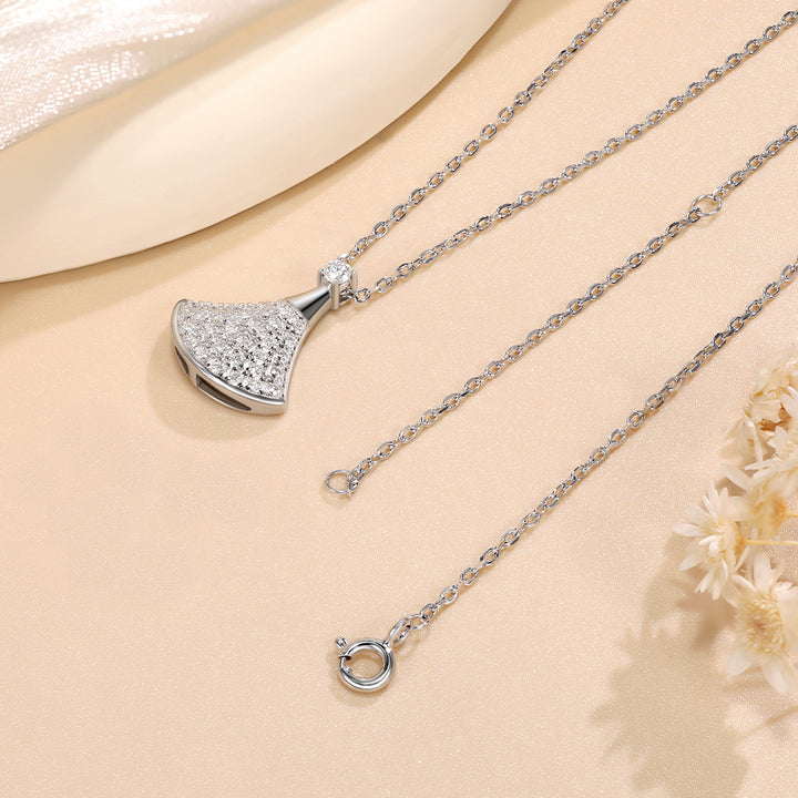 Radiant Fan Pavé Moissanite Necklace