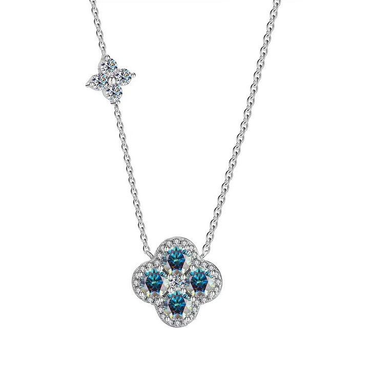 Lucky Four-Leaf Clover Moissanite Necklace