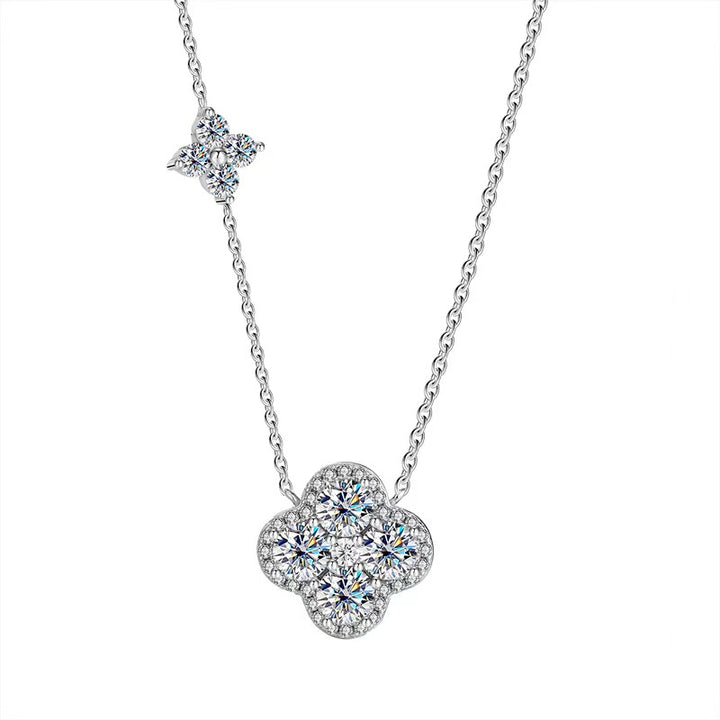 Lucky Four-Leaf Clover Moissanite Necklace
