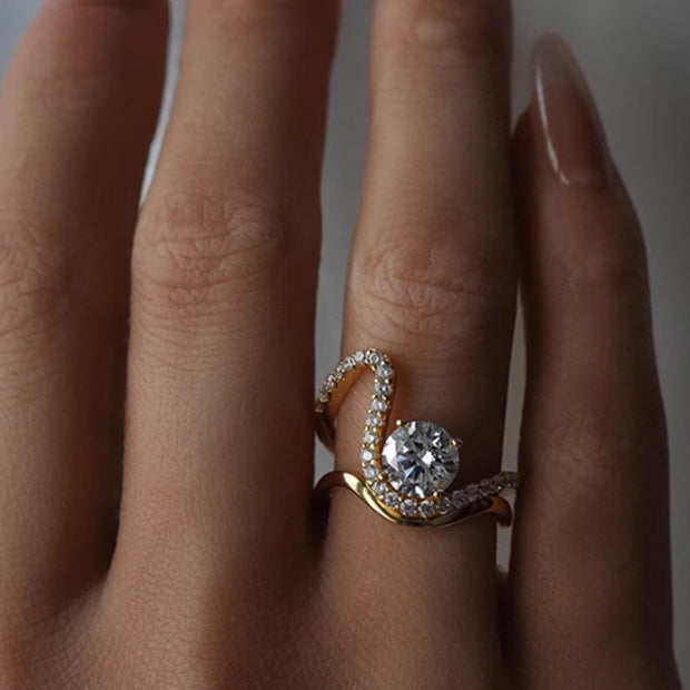 Curve Wave Ring