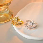 Comet Full Pentagram Ring