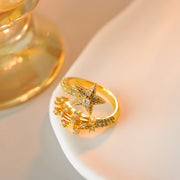 Comet Full Pentagram Ring