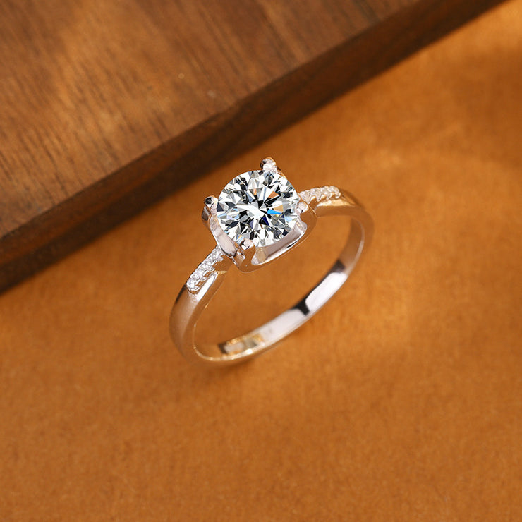 Moissanite Eternal Promise Cowl Ring