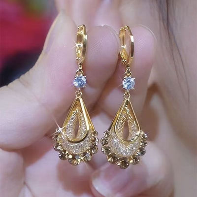 Silk Mesh Drop Earrings