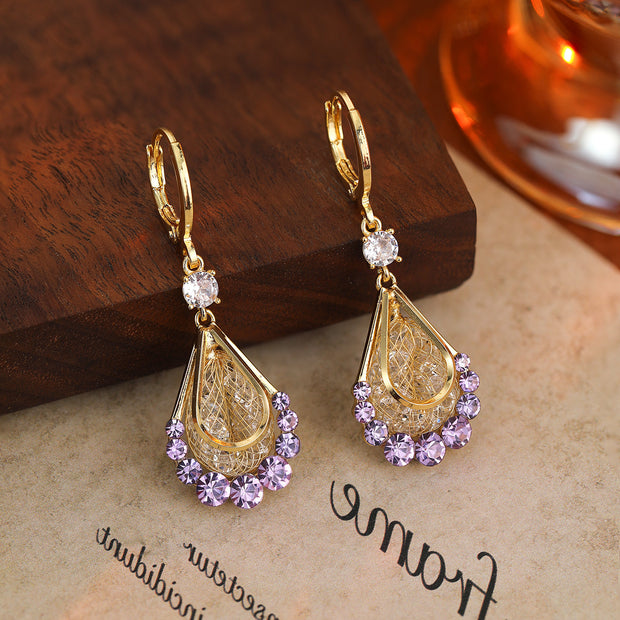 Silk Mesh Drop Earrings