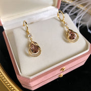 Simple Cat's Eye Drop Earrings