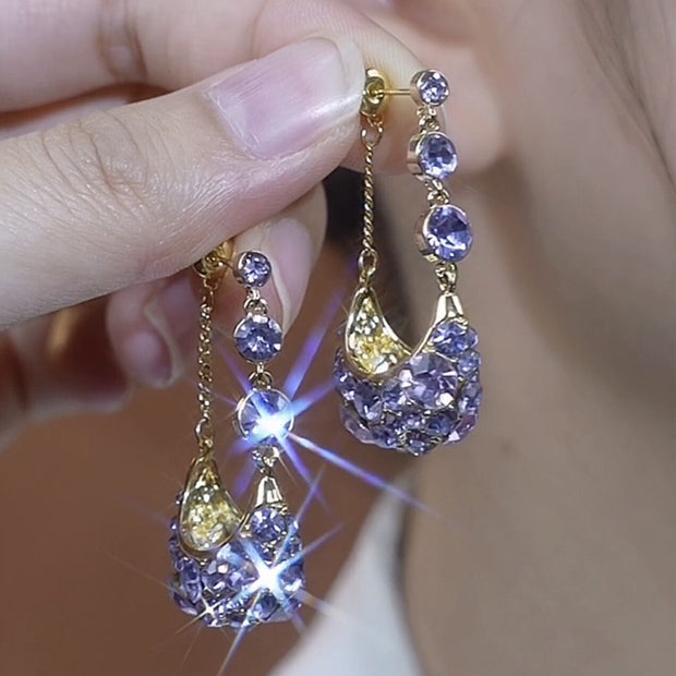 Full Diamond Basket Earrings