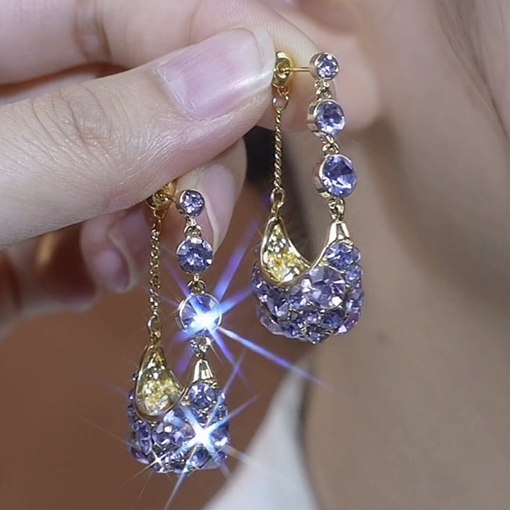 Full Diamond Basket Earrings
