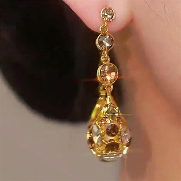 Full Diamond Basket Earrings