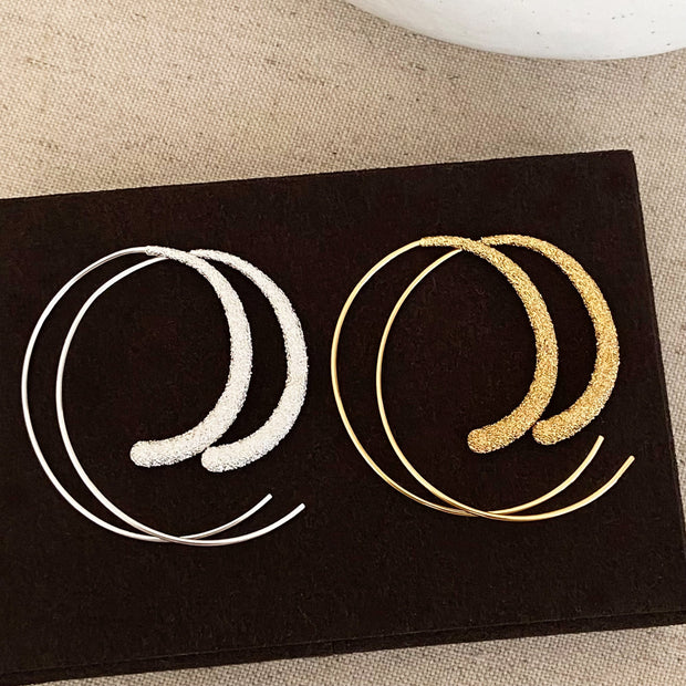 Full Star Circle Earrings