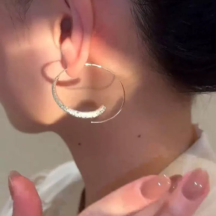 Full Star Circle Earrings