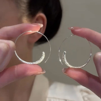 Full Star Circle Earrings