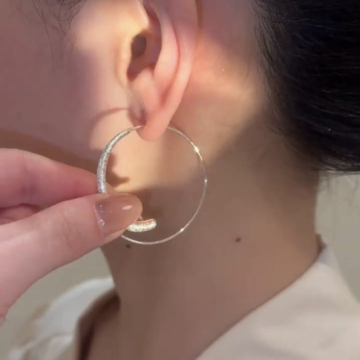 Full Star Circle Earrings