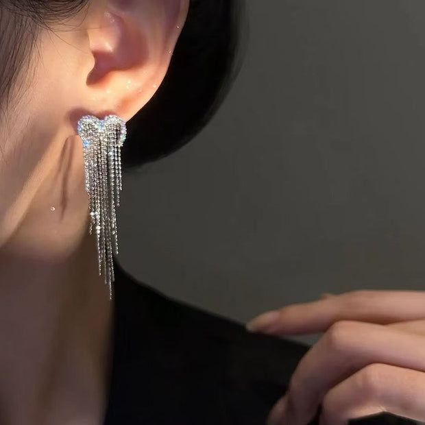 Love Waterfall Tassel Earrings